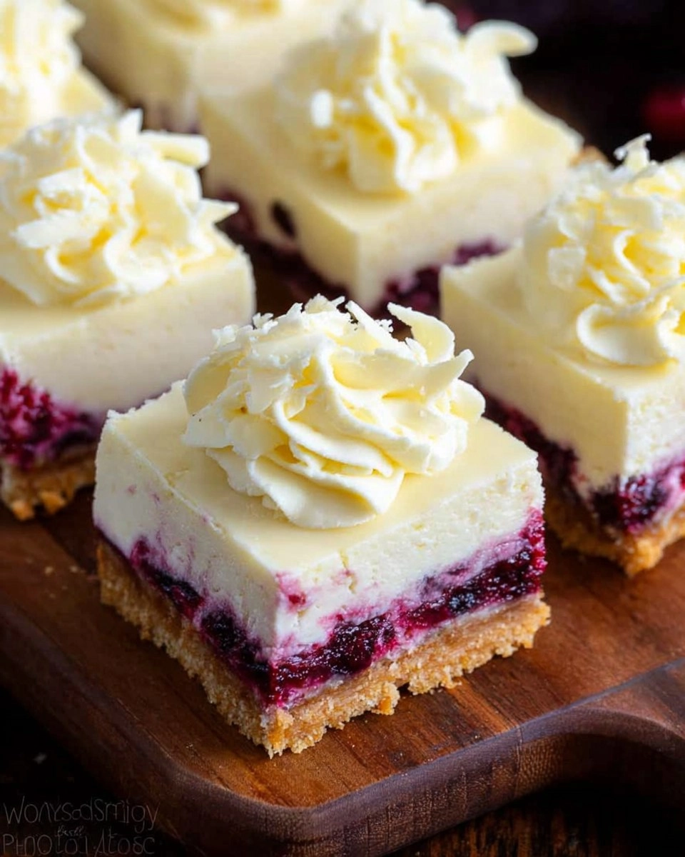 Christmas Cheesecake Bars (Cranberry White Chocolate Cheesecake Bars)