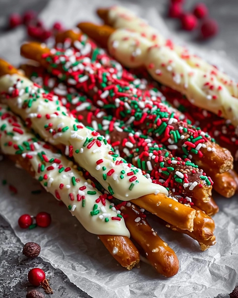 Christmas Pretzel Rods