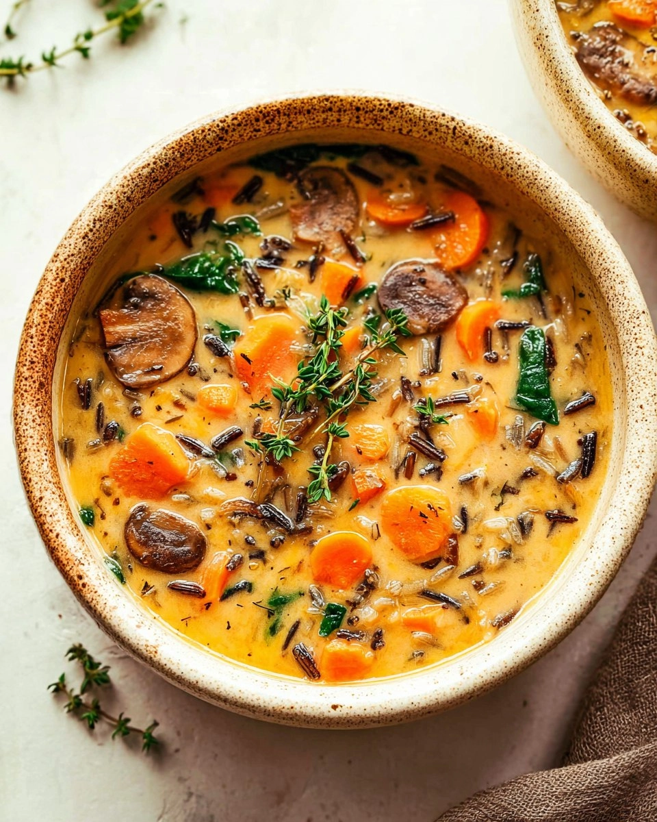 Cozy Autumn Wild Rice Soup