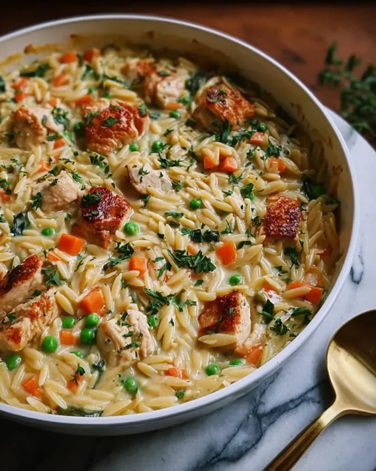 Creamy-Chicken-Pot-Pie-Orzo-Recipe