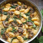 Creamy-Spinach-and-Mushroom-Gnocchi-Recipe