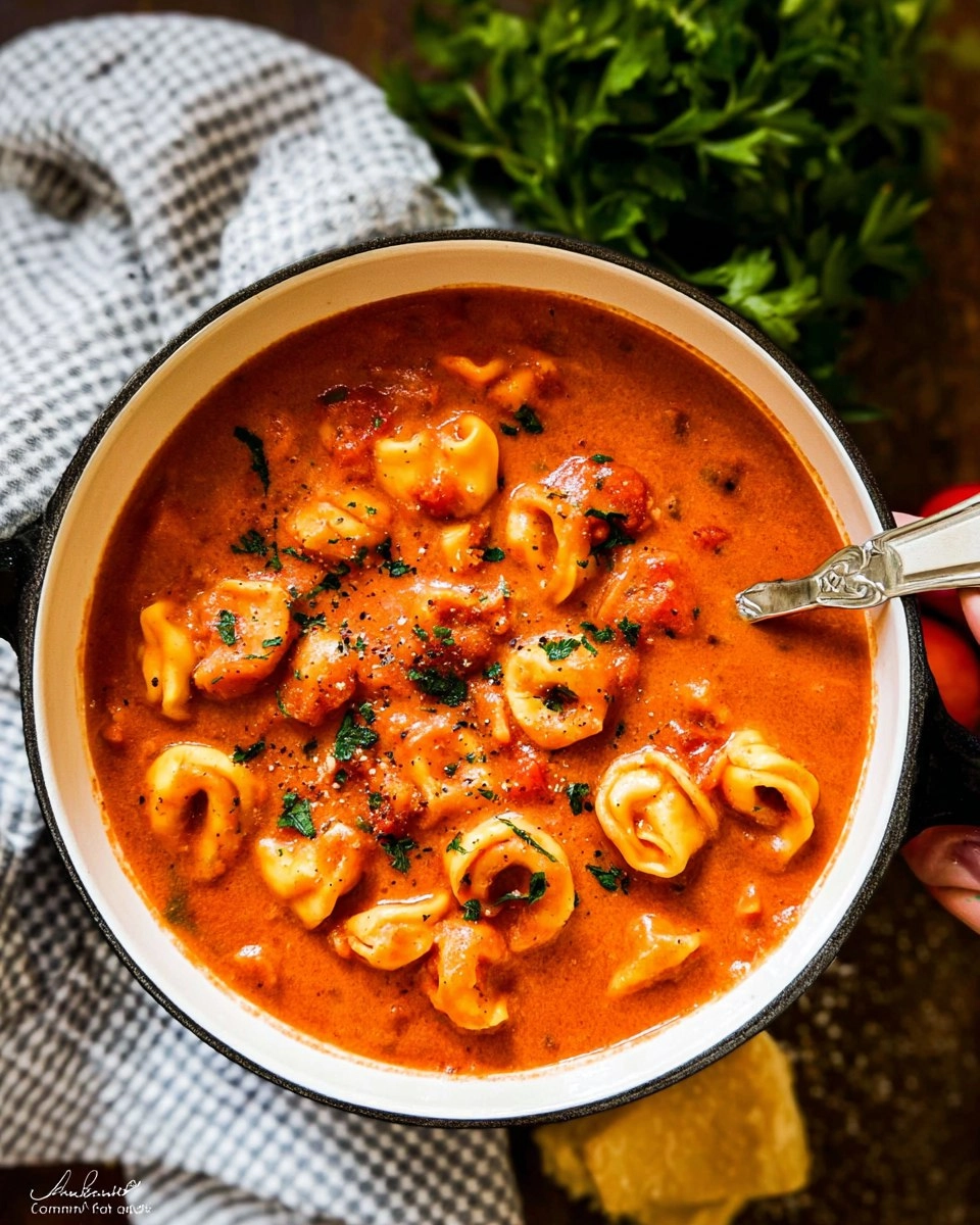 Creamy Tomato Tortellini Soup 112 Creamy Tomato Tortellini Soup