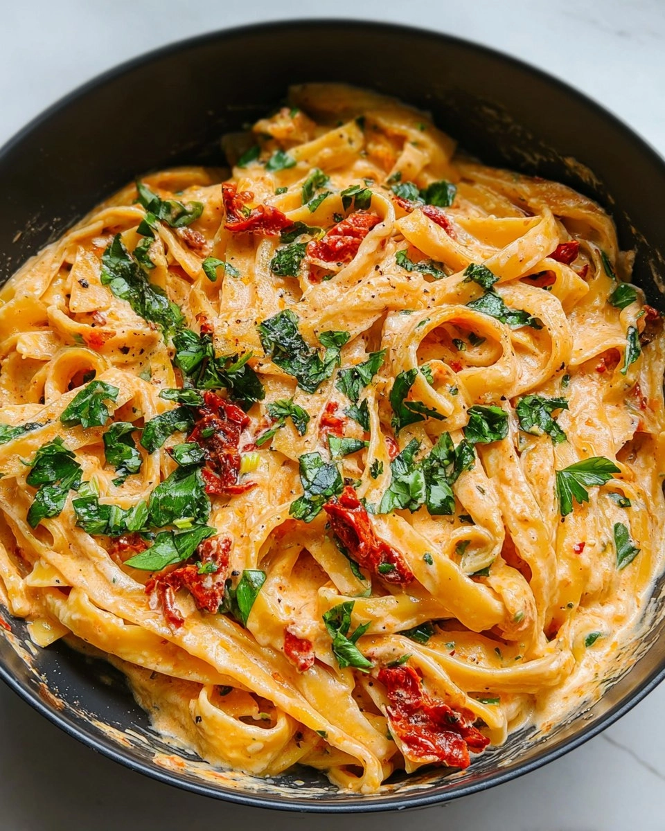 Creamy Vegan Sun-Dried Tomato Pasta