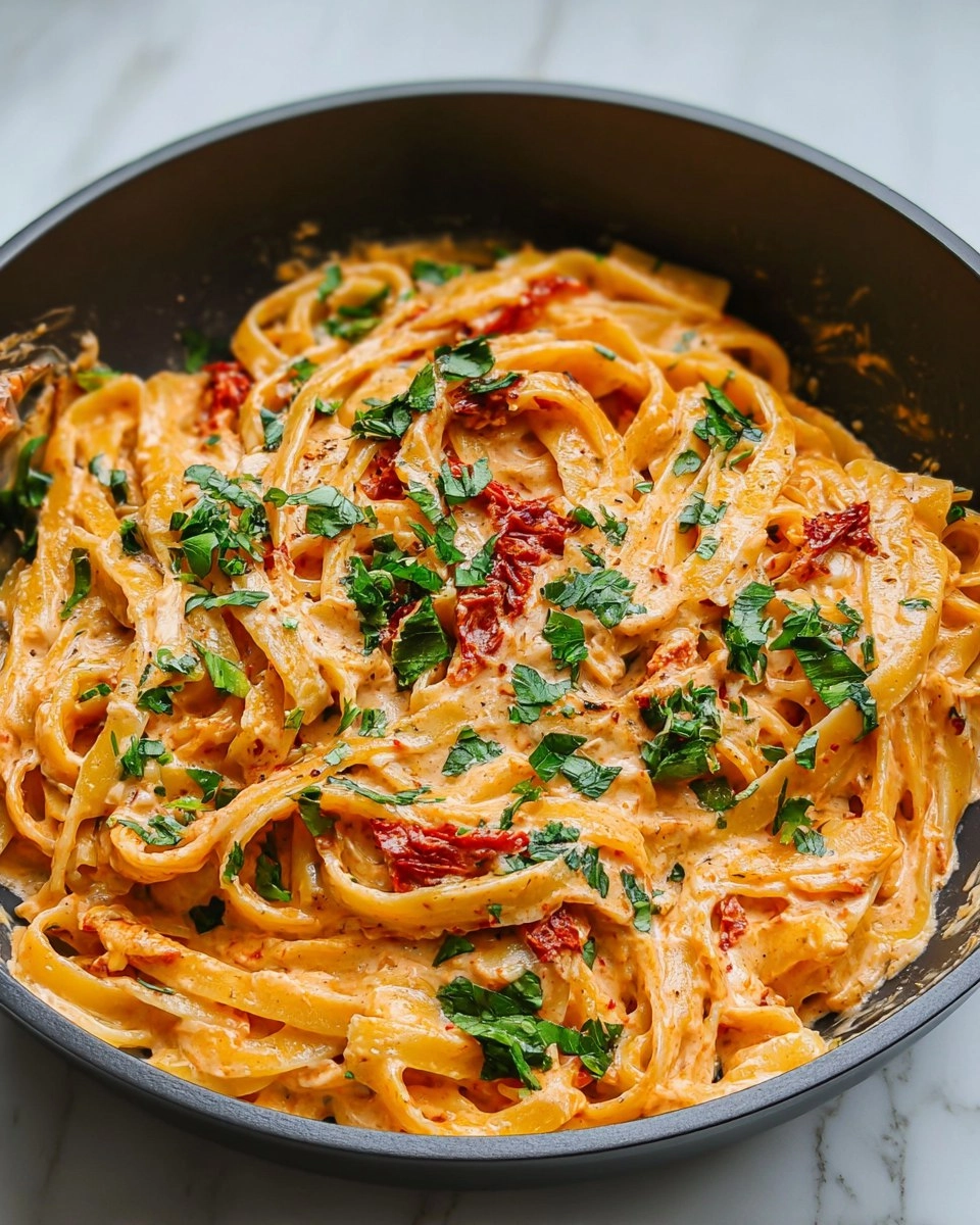 Creamy Vegan Sun-Dried Tomato Pasta