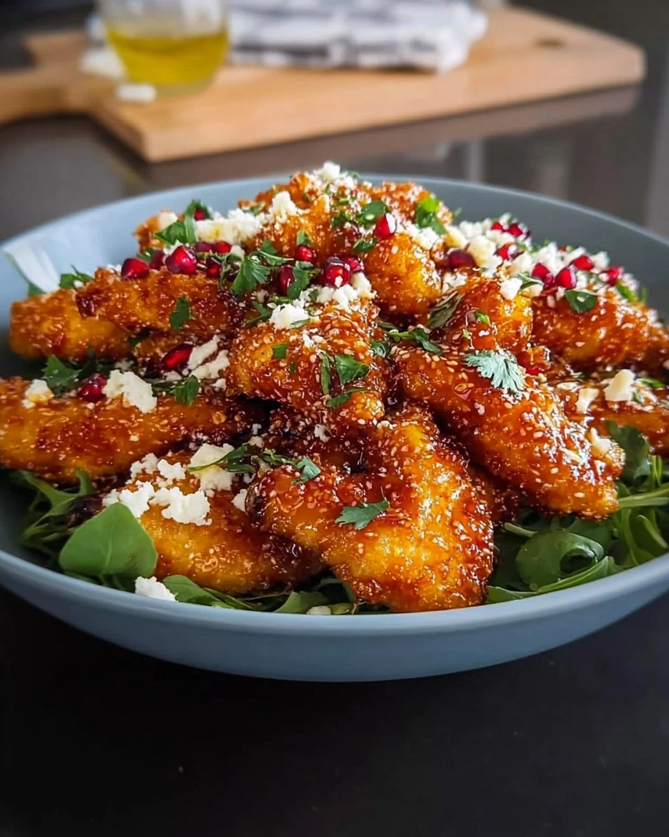 Crispy Hot Honey Feta Chicken