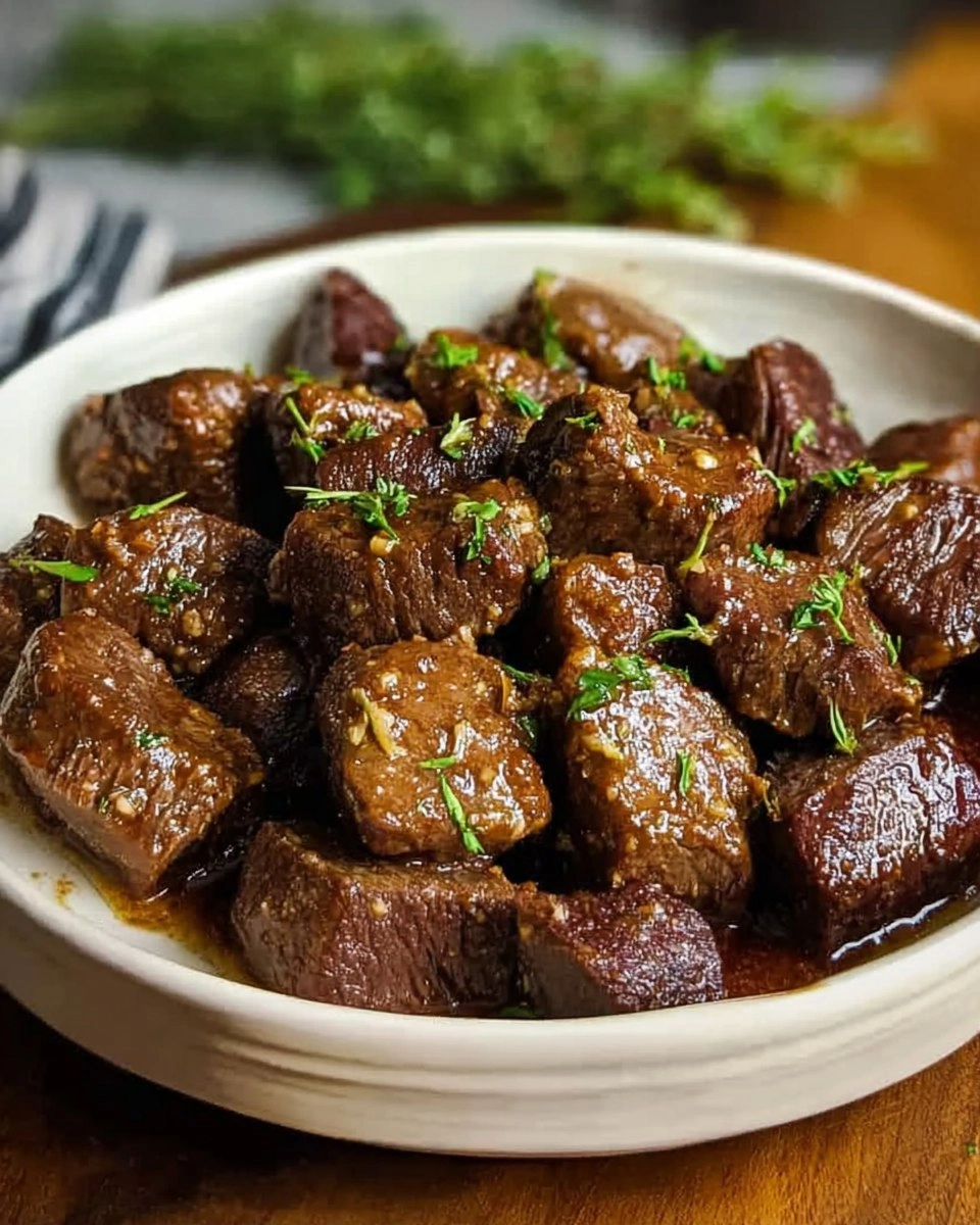 Crock Pot Garlic Butter Steak Bites