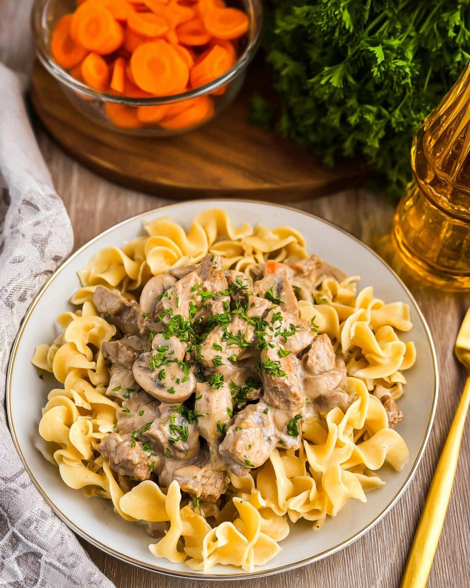 Crockpot Beef Stroganoff