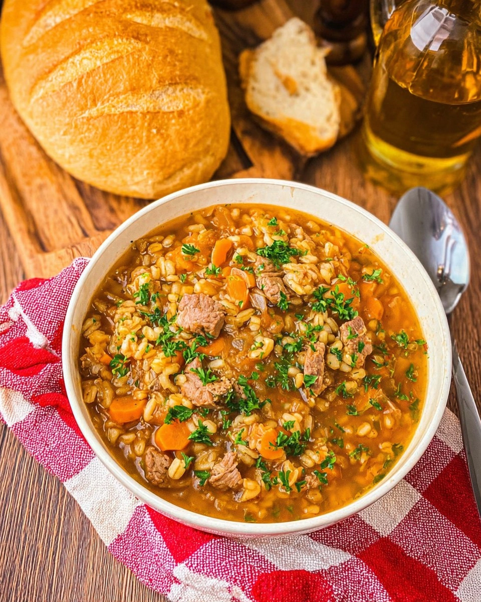 Crockpot Beef and Barley Soup