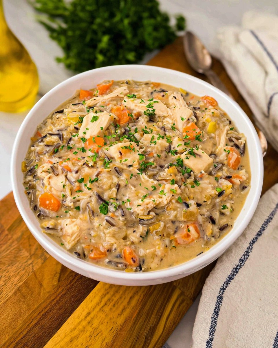 Crockpot Chicken and Wild Rice Soup