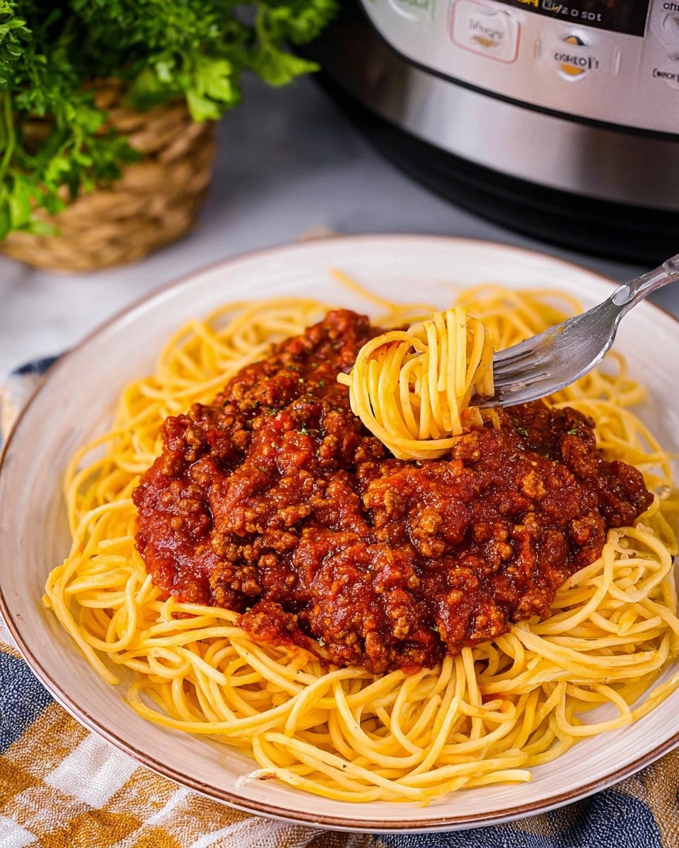Crockpot Spaghetti Meat Sauce