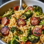 Chicken Sausage and Broccoli Orzo 99 Delicious-Recipe-Chicken-Sausage-and-Broccoli-Orzo-Recipe
