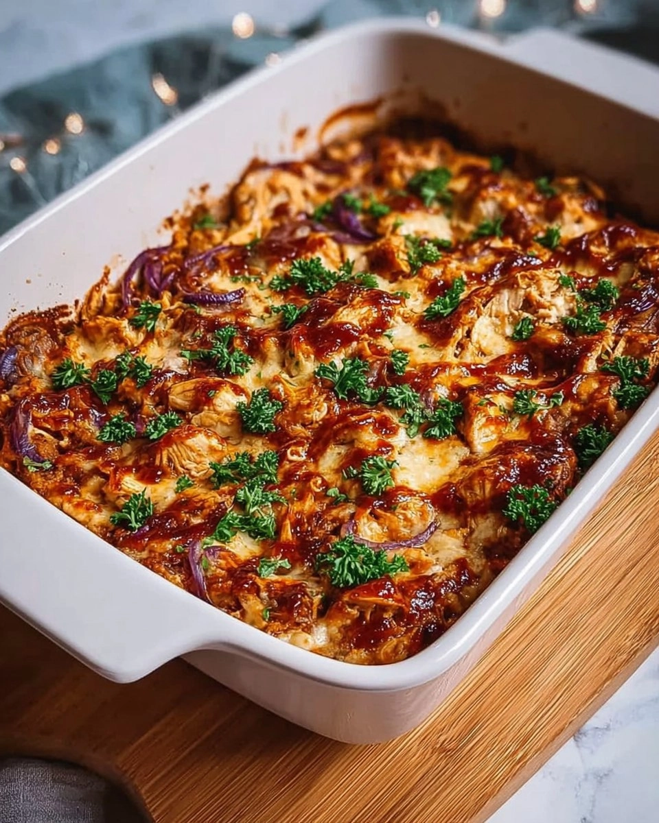 Easy Keto BBQ Chicken Casserole