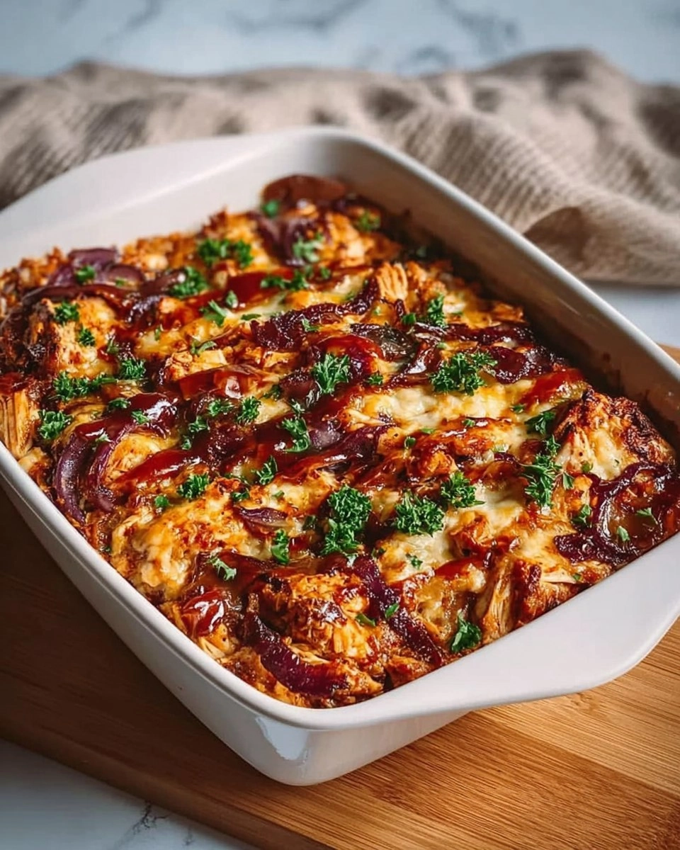 Easy Keto BBQ Chicken Casserole