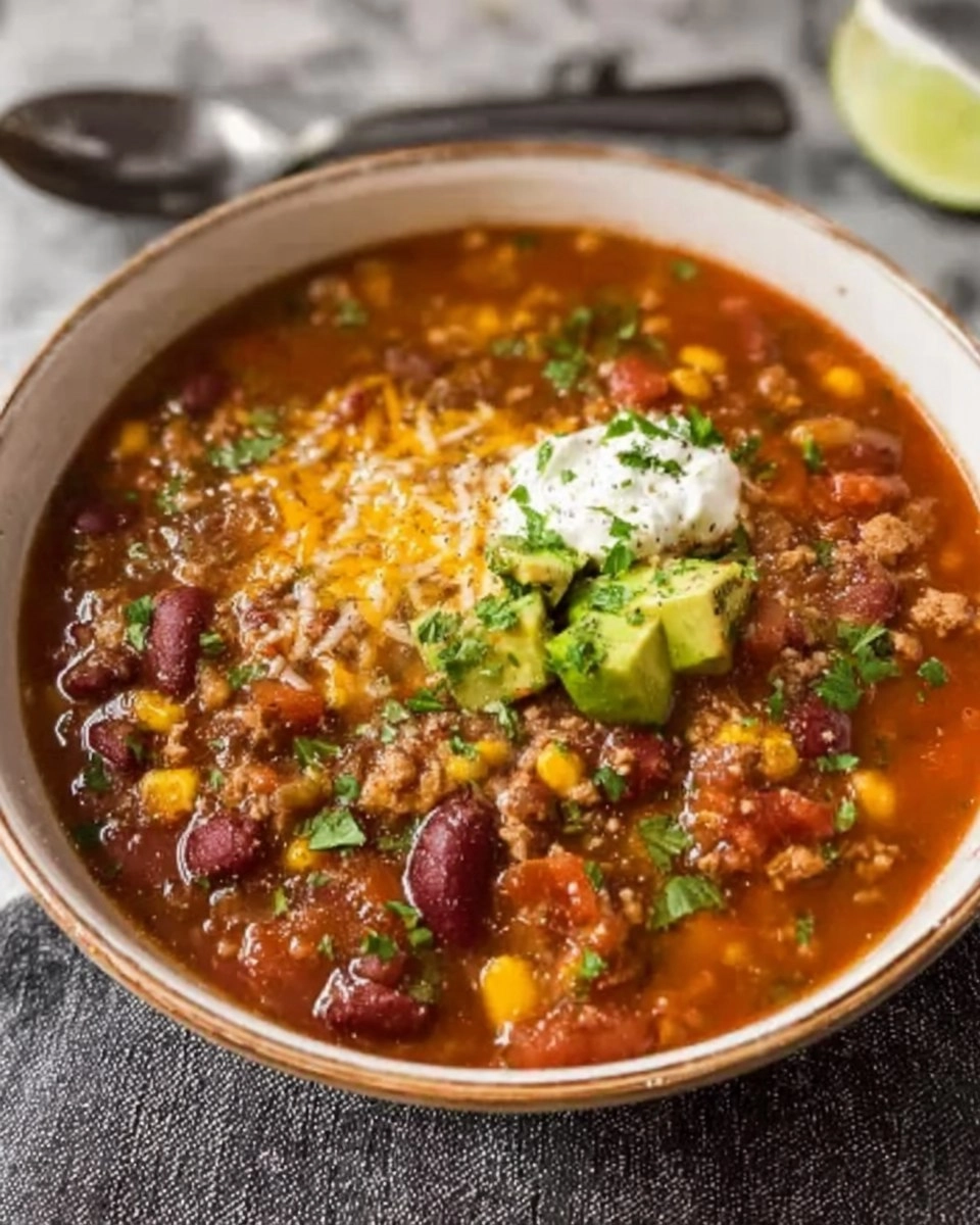 Easy Taco Soup with 34g Protein