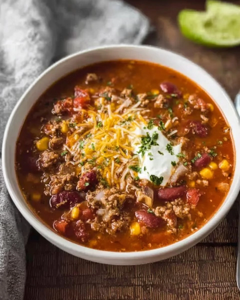 Easy Taco Soup with 34g Protein