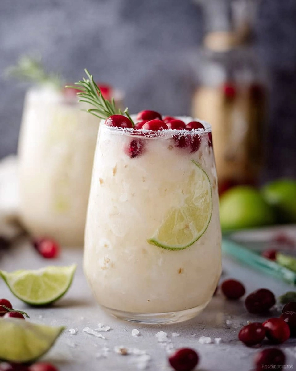 Easy White Christmas Margarita Pitcher