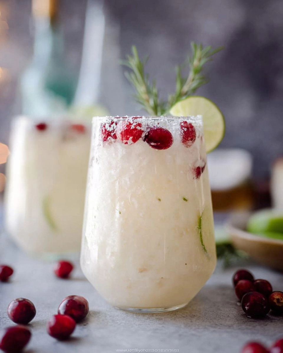 Easy White Christmas Margarita Pitcher