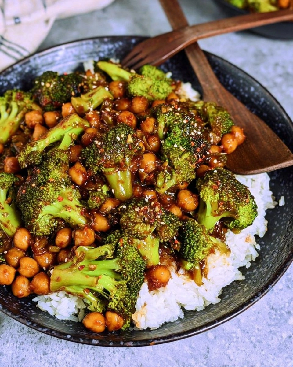 GARLIC-BROCCOLI-STIR-FRY-WITH-CHICKPEAS-Recipe