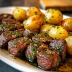 Garlic Steak Bites and Potatoes 84 Garlic-Steak-Bites-and-Potatoes-Recipe