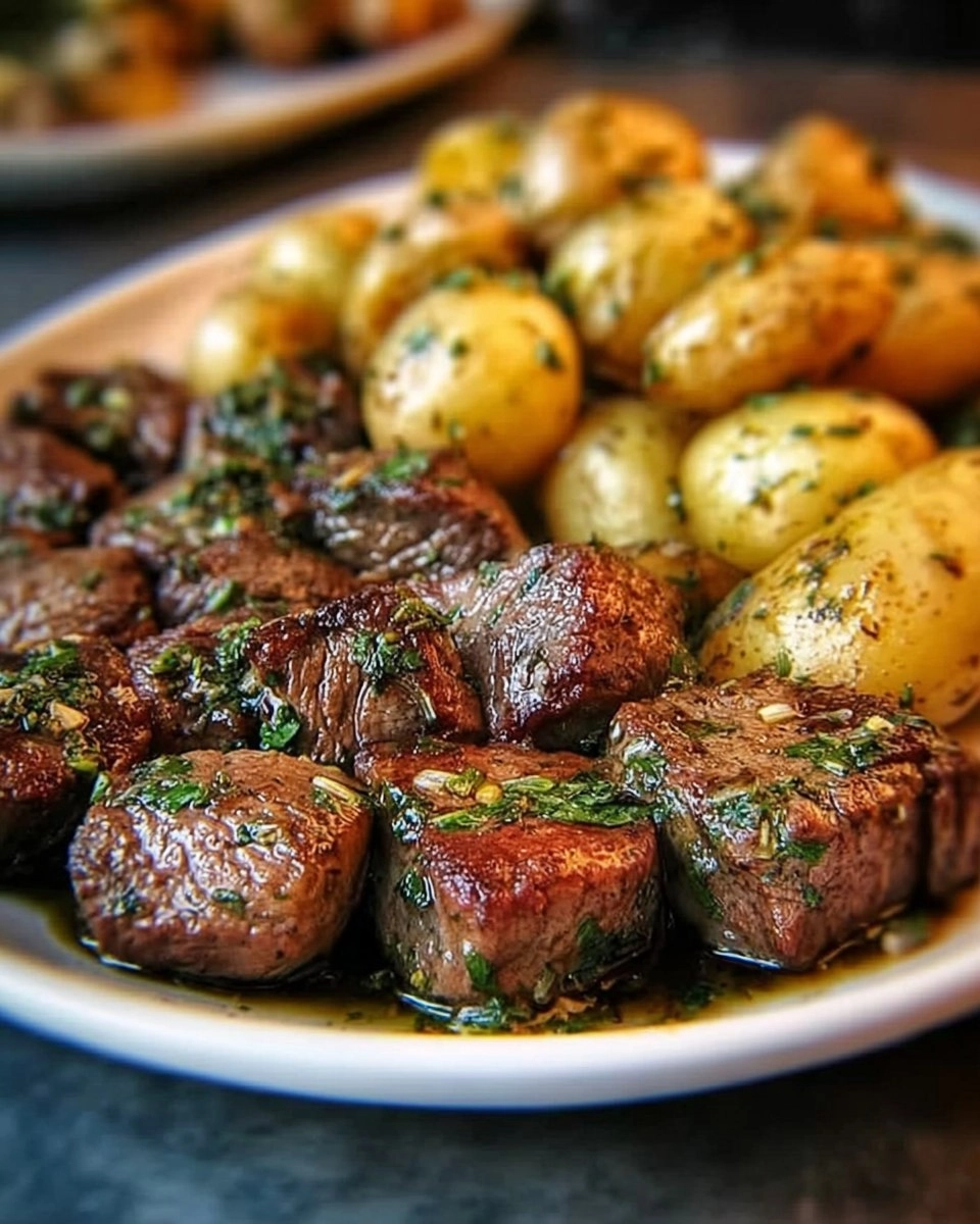 Garlic Steak Bites and Potatoes 82 Garlic Steak Bites and Potatoes