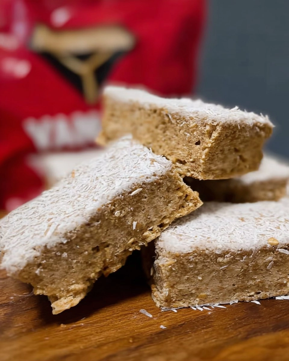 Healthy Coconut Vanilla Protein Bars