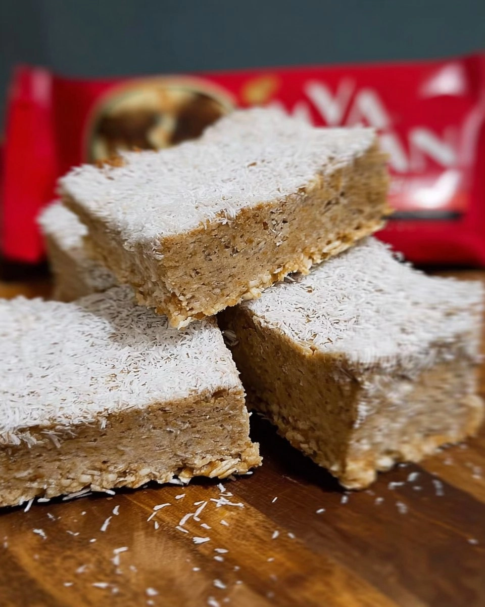 Healthy Coconut Vanilla Protein Bars