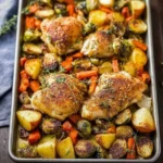 Healthy-Sheet-Pan-Maple-Mustard-Roasted-Chicken-Recipe