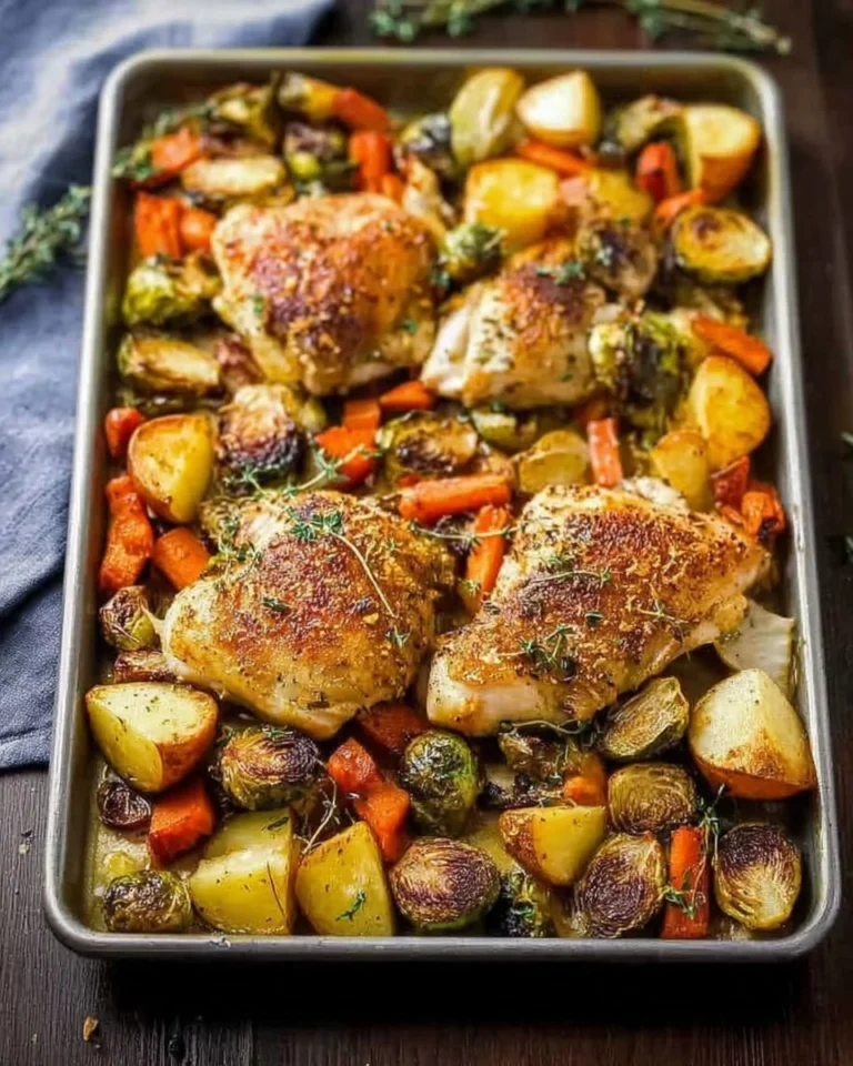 Healthy-Sheet-Pan-Maple-Mustard-Roasted-Chicken-Recipe