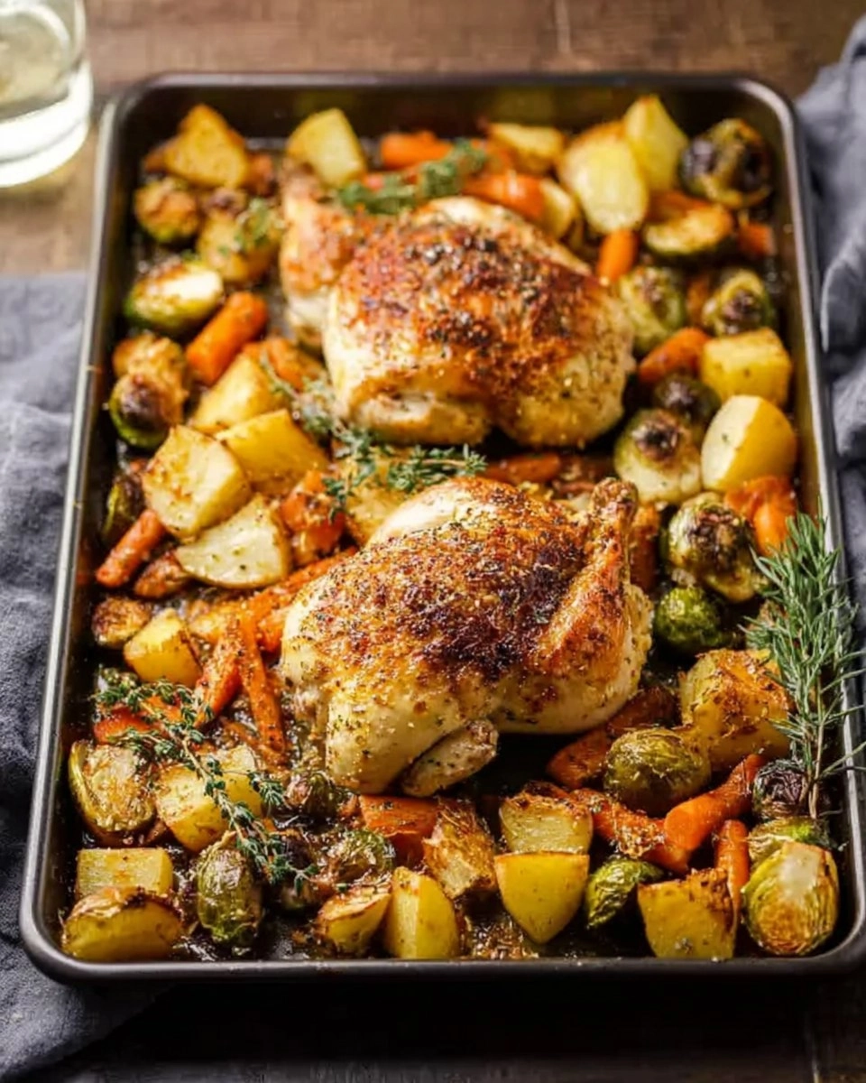 Healthy Sheet Pan Maple Mustard Roasted Chicken