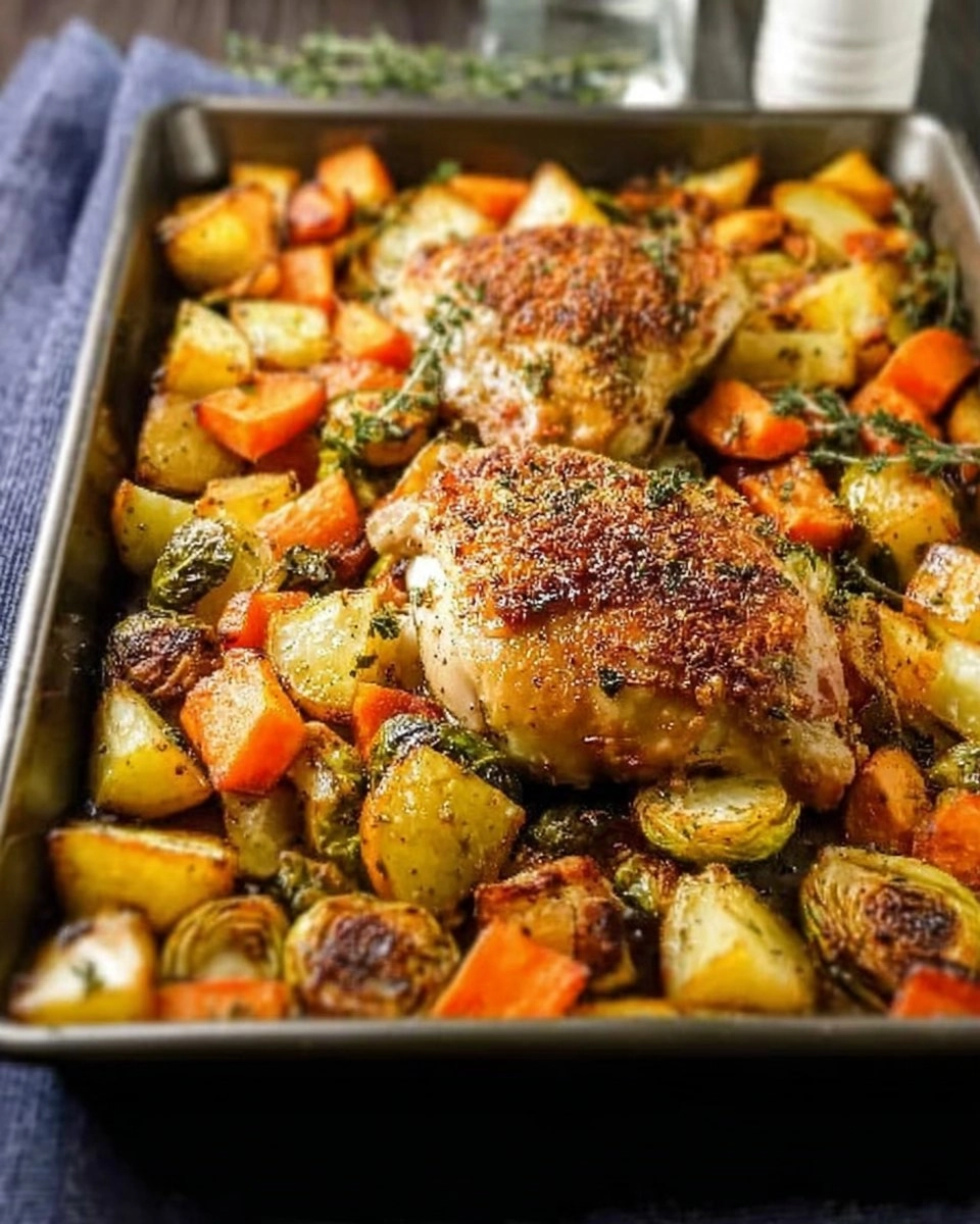 Healthy Sheet Pan Maple Mustard Roasted Chicken