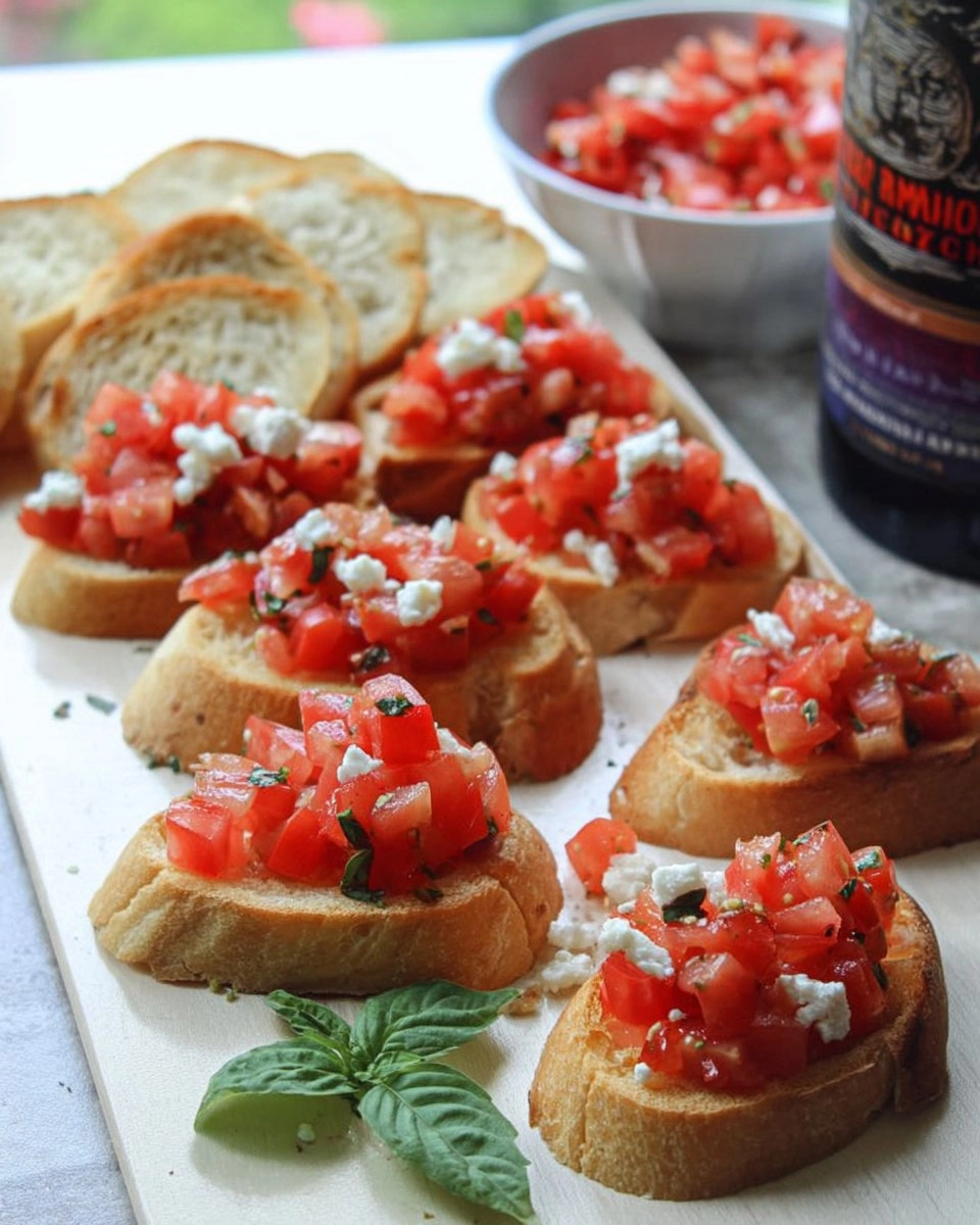 Healthy Tomato Basil Bruschetta