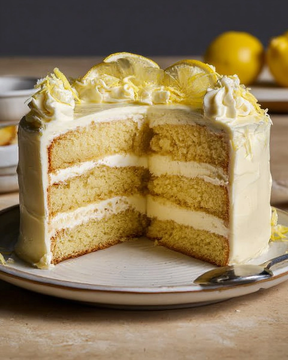 Lemon Mascarpone Cake: Moist Lemon Layers with Fluffy Cream