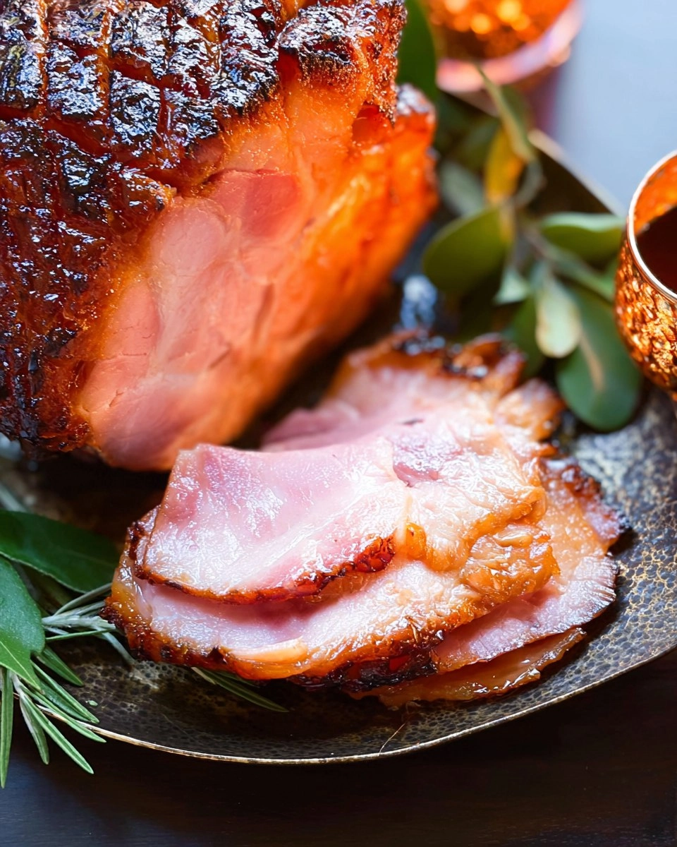 Maple Bourbon Glazed Ham