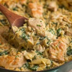 One-Pan-Spinach-Artichoke-Chicken-Orzo-Recipe