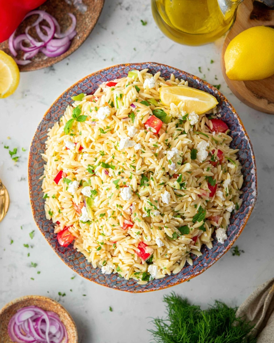 Orzo Lemon Salad