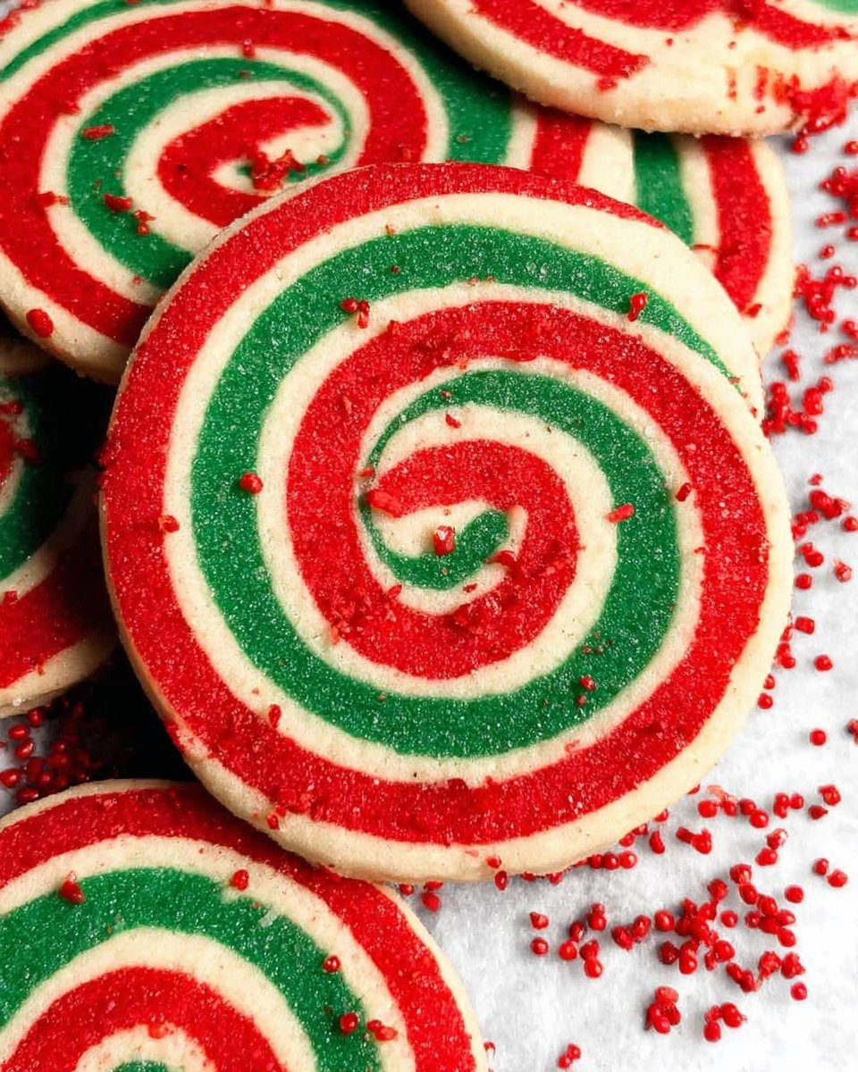 Peppermint Pinwheel Cookies