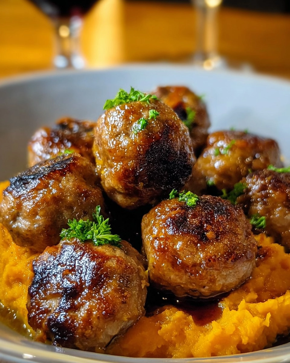 Pork Meatballs Sweet Potato