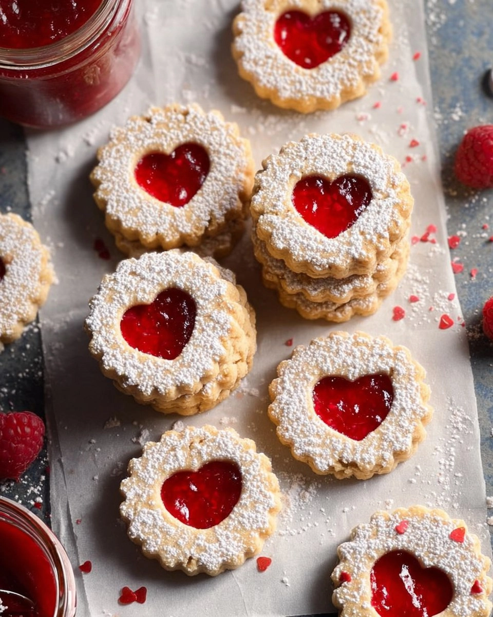 Raspberry Linzer Cookies 111 Raspberry Linzer Cookies