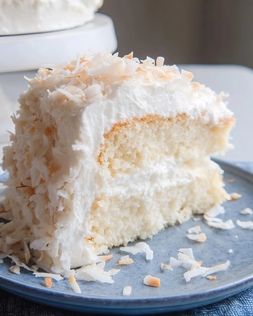 Soft annd Fluffy Coconut Cloud Cake