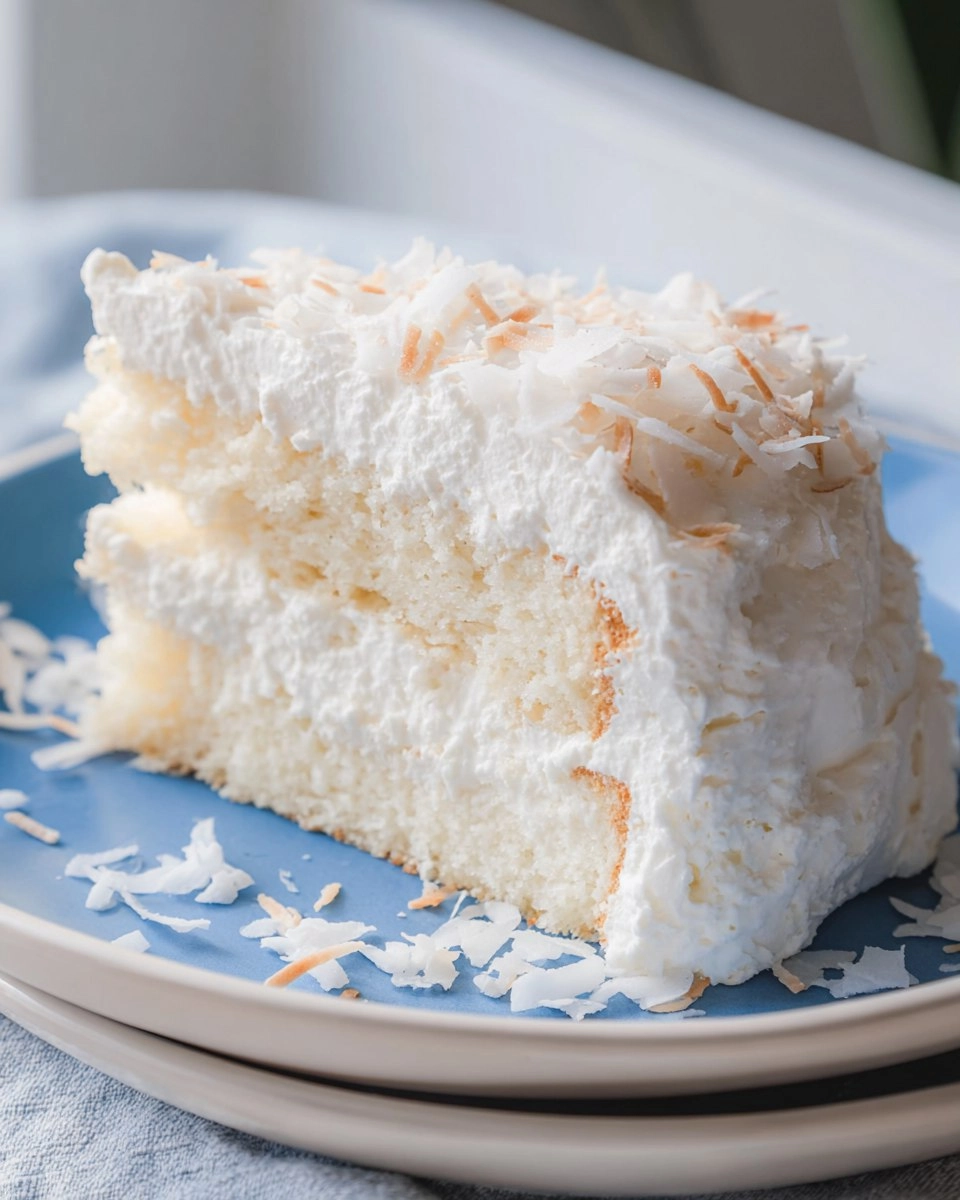 Soft annd Fluffy Coconut Cloud Cake