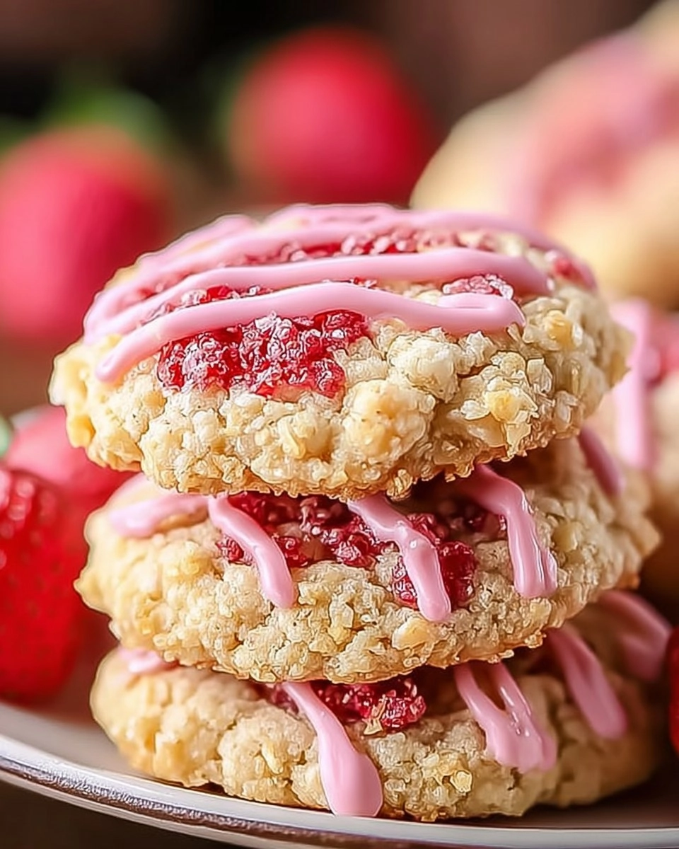 Strawberry Crunch Cookies