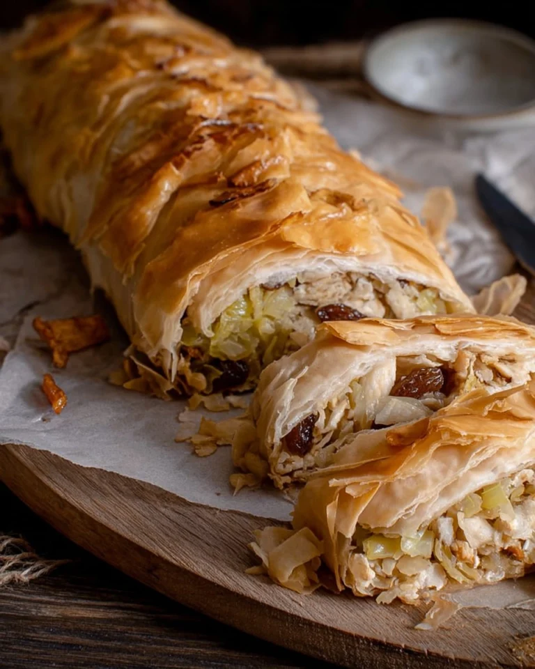 Sweet-Cabbage-Strudel-with-Raisins-and-Brown-Sugar-Recipe