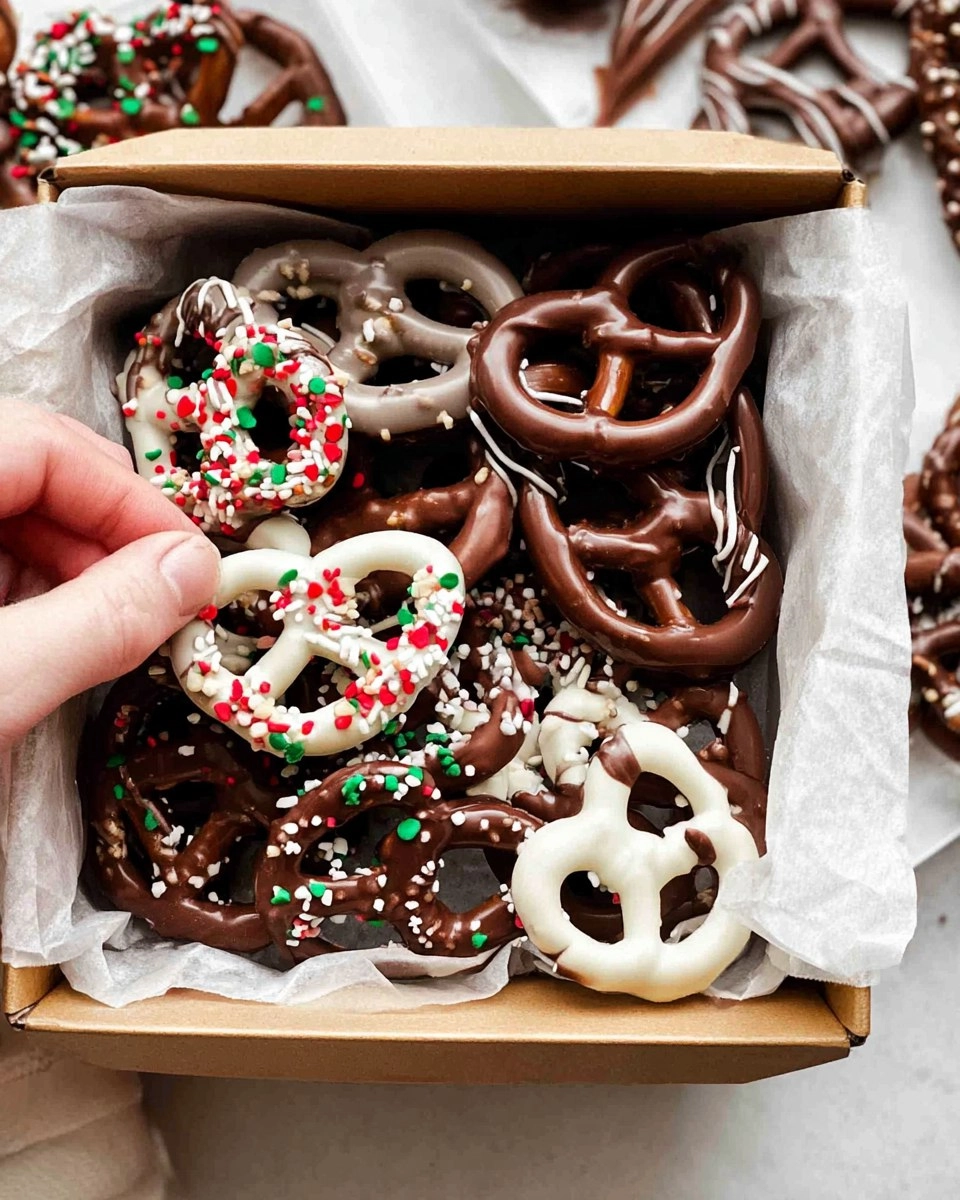 Valentine Chocolate Covered Pretzels