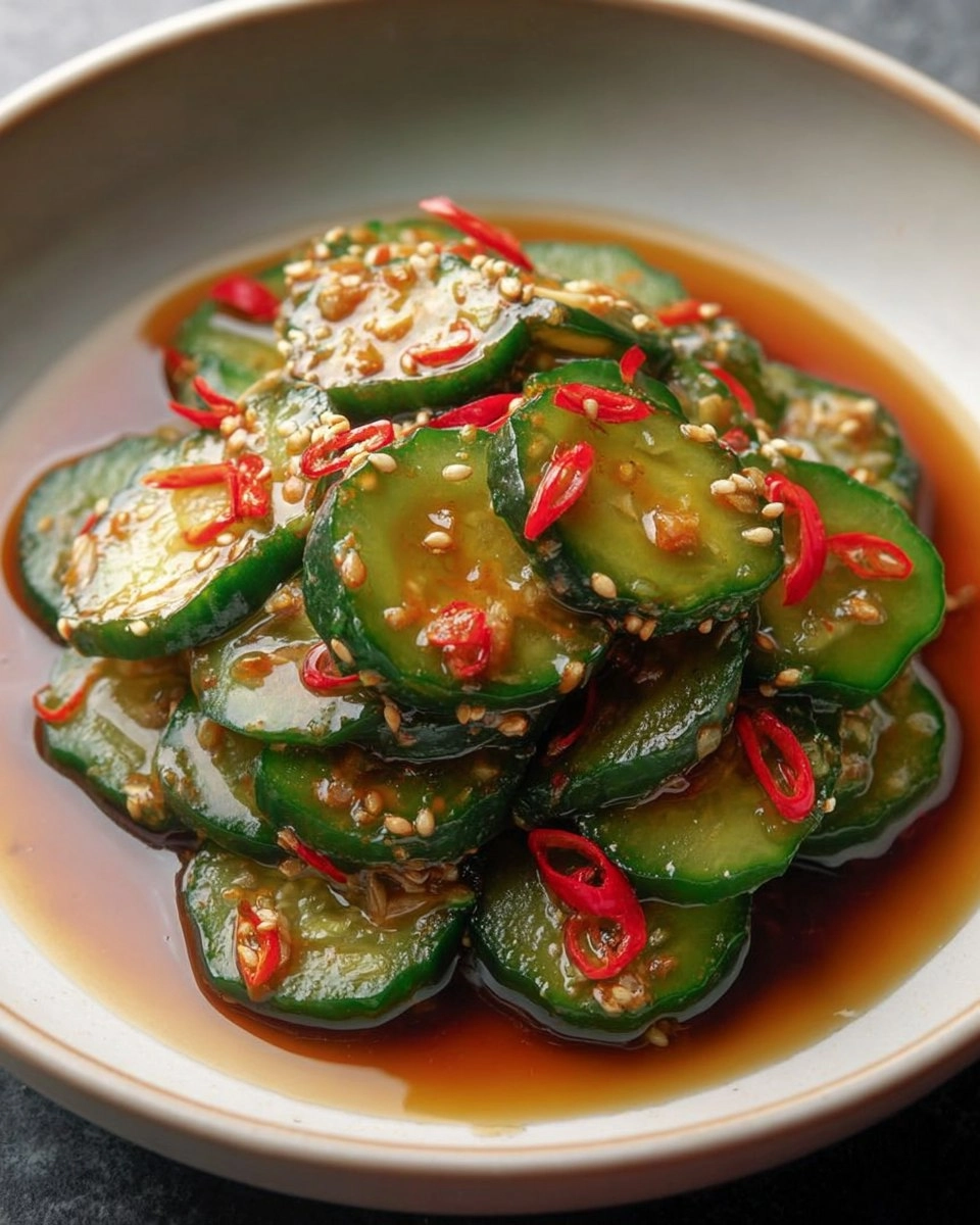 Valentine Easy Spicy Cucumber Salad (Din Tai Fung Copycat)