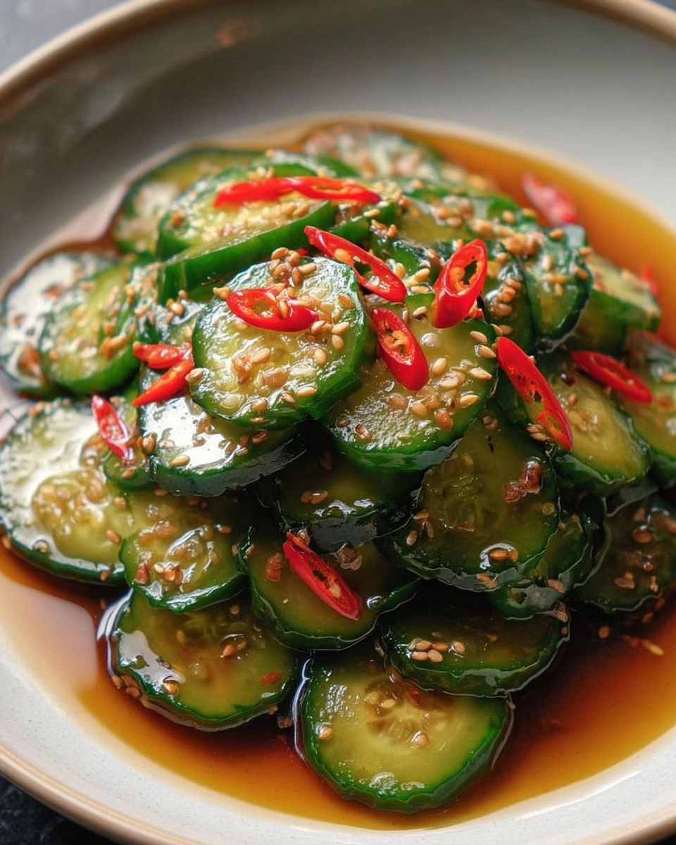 Valentine Easy Spicy Cucumber Salad (Din Tai Fung Copycat)