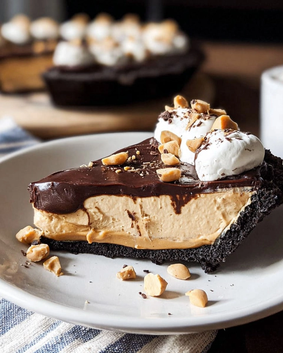Valentine Irresistible Chocolate Peanut Butter Pie