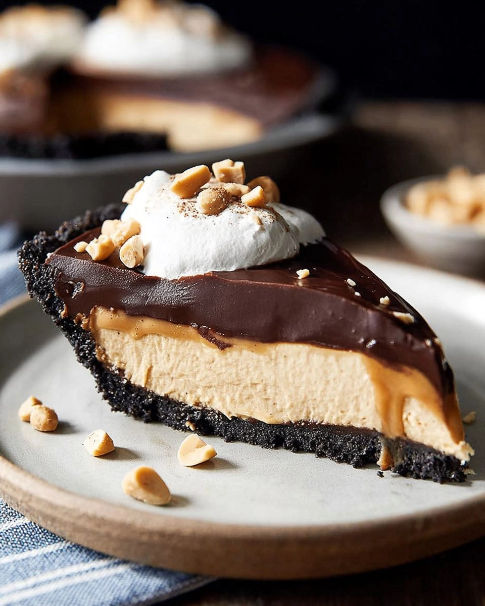 Valentine Irresistible Chocolate Peanut Butter Pie