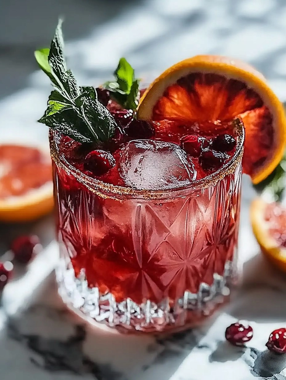 Blood Orange Bourbon Smash