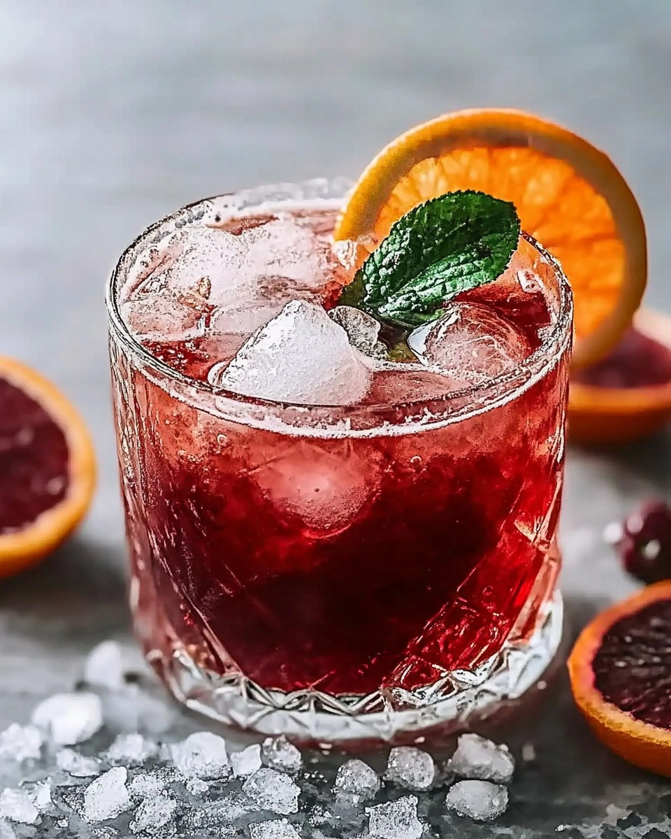 Blood Orange Bourbon Smash