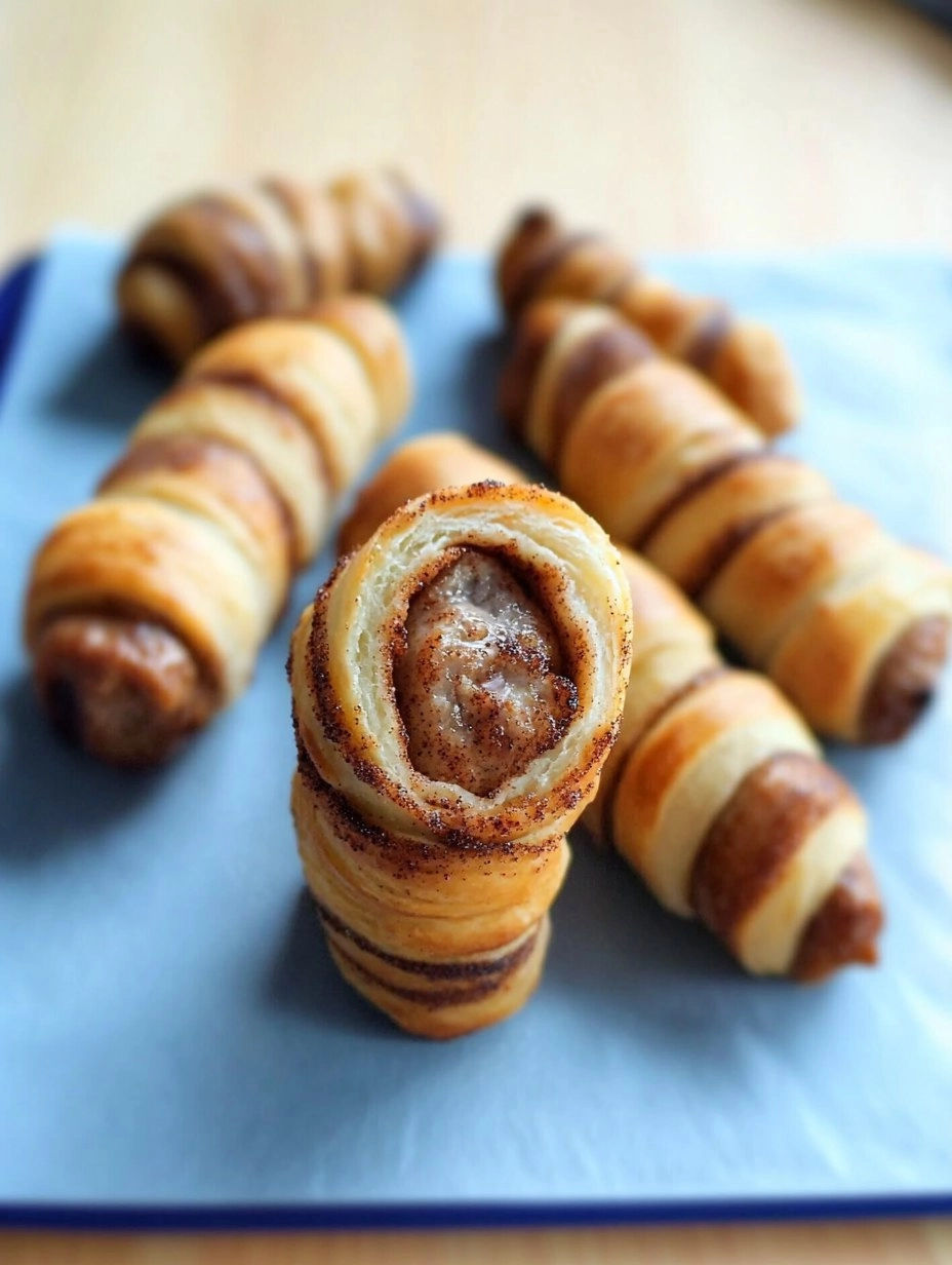 Breakfast Pigs in Cinnamon Rolls